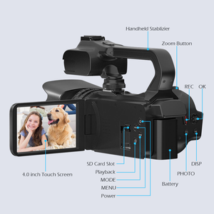 Meilleure Caméra Vidéo 6K Professionnelle, Caméscope Full HD HDV 4.0 Pouces <span class=keywords><strong>pour</strong></span> Vlog, Zoom 16X, 48.0 Mégapixels, Appareil Photo Numérique Handy DSLR - Product Image 4