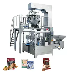 Automatic Horizontal Doypack Zipper Seal Stand Up Pouch Bag Fill Grain Granule 1kg Rice Sugar Food Packing Machine