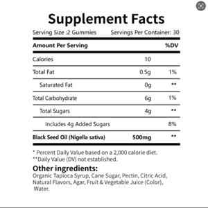 Gel de Aceite de Semillas Negras 500mg |   Sabor a Cerveza de Jengibre |   Apoyo para la Salud de la Piel |   60 Piezas - Product Image 4