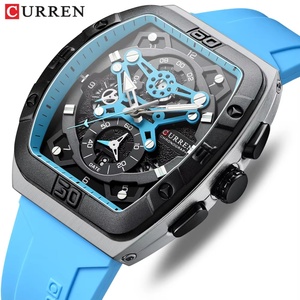 นาฬิกาข้อมือ CURREN 8443 กันน้ำ โครโนกราฟ แสดงวันที่ นาฬิกาผู้ชาย แบรนด์ดัง หรูหรา สายซิลิโคน ของแท้ สปอร์ต นาฬิกาผู้ชาย รุ่นใหม่ - Product Image 2