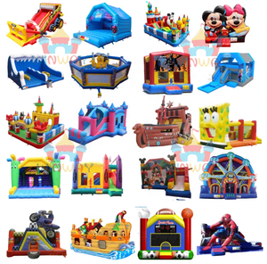 Chủ đề mới nhất ngoài trời Mặt trăng không khí Bouncer spacewalk Macaron Màu trẻ em Inflatable nhảy nhà bị trả lại - Product Image 5