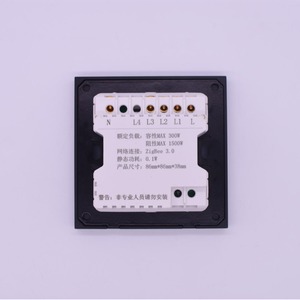 Interruptor inteligente Zigbee Tuya, botón grande, cable neutro y de fase, relé de 16A, grabado personalizado gratuito W49 - Product Image 4