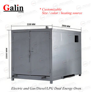 Настраиваемая электрическая/газовая/LPG/дизельная нагревательная печь Galin для промышленной сушки порошкового покрытия с пультом управления - Product Image 2