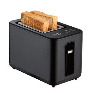 Tostadora Comercial de Acero Inoxidable Negra con Pantalla LED Grande y LCD para Sándwiches - Product Image 1
