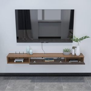 MAYHOME Meuble TV flottant <span class=keywords><strong>Console</strong></span> multimédia de divertissement moderne Grand <span class=keywords><strong>banc</strong></span> TV de rangement pour salon <span class=keywords><strong>et</strong></span> bureau - Product Image 2