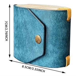 <span class=keywords><strong>Portafoglio</strong></span> in Pelle PU con Chiusura <span class=keywords><strong>a</strong></span> <span class=keywords><strong>Scatto</strong></span>, Porta Contanti e Carte di Credito, Sottile e Pratico per Uso Quotidiano - Product Image 5
