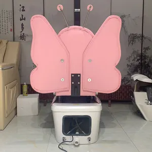 Pink Kids Pedicure Chair Manicure Pedicure Spa Chair With Massage