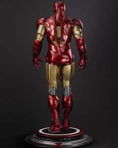 Estatua de resina de personaje de película de <span class=keywords><strong>Marvel</strong></span> personalizada, estatuas de superhéroe Mark6 de tamaño real, escultura artística de Iron Man para artesanías de resina - Product Image 2
