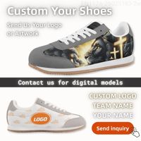 Chaussures de marche décontractées pour hommes OEM avec imprimé croisé pour un usage quotidien, baskets personnalisées avec logo pour marque privée |   FN112A-26025183-2