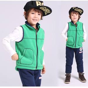 Nouveau design Gilet polaire pour enfants de haute qualité, épais, avec fermeture éclair personnalisée et poches, Gilet polaire pour enfants - Product Image 1