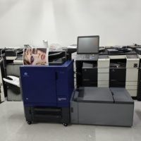 Mesin Fotocopy Warna Kecepatan Tinggi Bekas Berkualitas Tinggi A3 A4 Konica Minolta Accuriopress C4080 dengan Printer Finisher