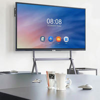 Layar LCD Interaktif Android 4K 98-Inci untuk Ruang Kelas/Ruang Rapat, Papan Tulis Interaktif dengan Kamera 48MP dan 20 Titik Sentuh yang Ditingkatkan