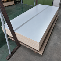 Contreplaqué mélaminé en peuplier marin 18 mm 2440x1220 mm E0 imperméable de qualité supérieure moderne pour meubles de cabinet