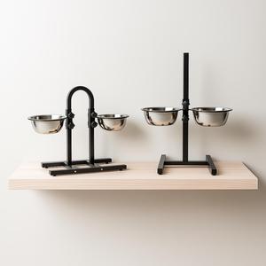 Doppia ciotola in acciaio inox per animali domestici, altezza regolabile, per cani e gatti di tutte le taglie - Product Image 6