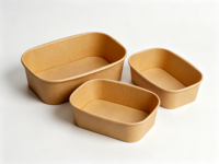 Bol à salade jetable en papier kraft grande capacité 1300 ml Chine