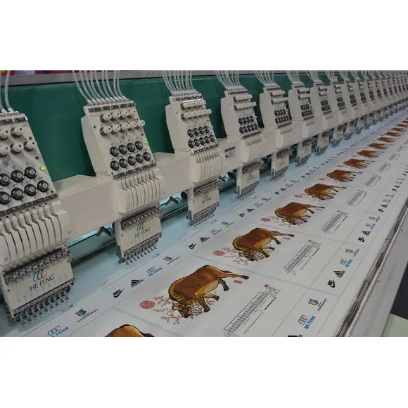 China-Fabrik digitale 20-Kopf-Stickerei-Nähmaschine für Großproduktion