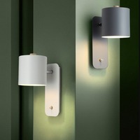 Applique murale LED à angle rotatif pour chambre à coucher étude de chevet salle à manger et salon éclairage décoratif pour mur de fond