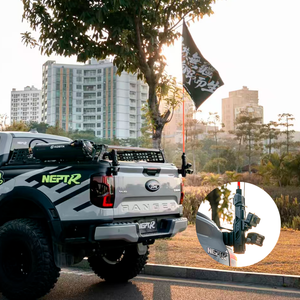 Support de drapeau CNC en alliage d'aluminium 6061 pour accessoires de véhicule tout-terrain ultime, compatible avec Ford Ranger T9 2019-2026 - Product Image 1