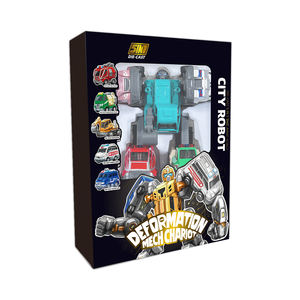 Voiture moulée sous pression en alliage résistant aux chocs et à l'usure 5 en 1 Robot <span class=keywords><strong>de</strong></span> déformation à démonter ensemble <span class=keywords><strong>de</strong></span> véhicules moulés sous pression - Product Image 1