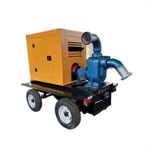 Bomba Centrífuga de Agua para Drenaje y Control de Inundaciones, con Motor Diésel Autocebante de 8 Pulgadas y Remolque de 4 Ruedas - Product Image 6