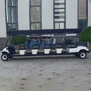 Carrito de golf blanco de cinco filas y diez asientos a bajo precio, de alta potencia para cross-country, vehículo eléctrico de transporte especial. - Product Image 6