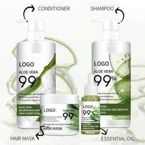 Natural Vegan Anti Itching Collagen Hair Mask Aloe Vera Hair <b>Shampoo</b> and Conditioner Set - Product Image 2
