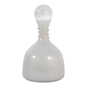 Vaso in vetro a forma di campana con coperchio in selenite per decorazioni per la casa, soggiorno, camera da letto, pezzo d'arredo moderno. - Product Image 1