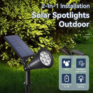 Projecteurs solaires <span class=keywords><strong>LED</strong></span> à détecteur de mouvement pour extérieur, personnalisables, étanches IP65, pour jardin, cour, sol - Product Image 3