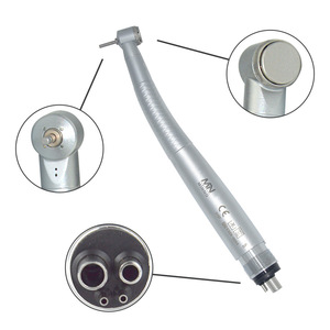 Turbina dental de alta velocidad Mdv 05, cabezal mini plateado para cirugía oral, clase I, certificado CE - Product Image 1