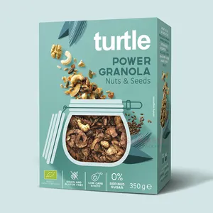 Hộp Đóng Gói Granola Thực Phẩm Bằng Giấy Gấp Được Hộp Đóng Gói Bột Yến Mạch Thực Phẩm Bằng Bìa Cứng In Theo Yêu Cầu Bán Lẻ