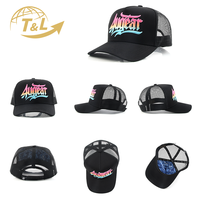 4UGEAR Custom Gorras 5 Panel 3D Embroidery Hat Mesh Trucker Hats Snapback Caps for Man 4U Factory with Custom logo