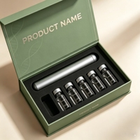 Ensemble de flacons de peptides personnalisés avec marque, 5 flacons de 2 à 10 ml, avec boîte et étiquettes imprimées sur mesure