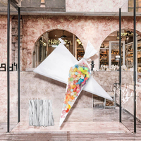 Sac à pâtisserie triangulaire personnalisé 8'' 12'' 14'' 16'' 18'' pour bonbons, cornets de crème glacée, équipement de boulangerie en CPP pour la décoration de gâteaux et le travail du glaçage