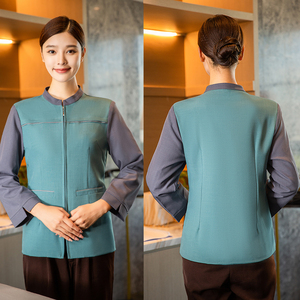 Uniforme <span class=keywords><strong>de</strong></span> Trabajo Personalizado para <span class=keywords><strong>Limpieza</strong></span> <span class=keywords><strong>de</strong></span> Habitaciones <span class=keywords><strong>de</strong></span> Hotel, Unisex, Otoño - Product Image 6