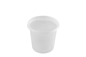 Round Deli Food <b>Containers</b> 8oz 16oz 32oz Leakproof Airtight <b>Lid</b> BPA Free Microwave Freezer Safe - Product Image 2