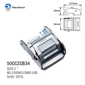 Boucles à came robustes de 2''Hidea, fabriquées en acier, zinguées ou noires, pour le transport et la sécurité des charges - Product Image 4