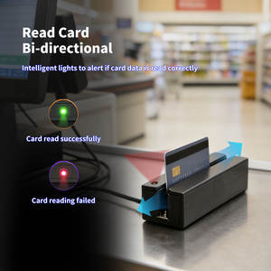 เครื่องอ่านแถบแม่เหล็ก Hico 3 แทร็ก รุ่น <span class=keywords><strong>Mini</strong></span> MSR Long 1500MM Line RS232 MSR600 สีดำ ใช้งานร่วมกับพีซี วัสดุพลาสติก - Product Image 3