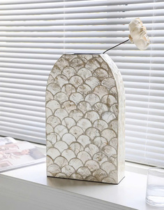 แจกันประดับเปลือกหอยมุกสำหรับตกแต่งบ้านและห้องนั่งเล่น - Product Image 2