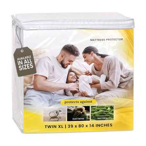 Protecteur de matelas imperméable, taille Queen et King, en coton de bambou, housse anti-acariens pour hôtel, protège-matelas, literie - Product Image 1