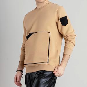 เสื้อสเวตเตอร์ผ้าฝ้ายหนาสำหรับผู้ชายเสื้อผ้าแนวสตรีทเข้ารูป2025โลโก้ออกแบบได้ตามต้องการ - Product Image 2