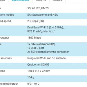 เราเตอร์ฮอตสปอตมือถือ ZTE U50 5G WiFi - Product Image 6
