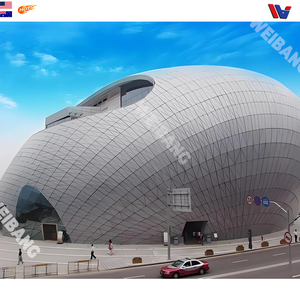 Paneles de Pared Exteriores Modernos de Aluminio Curvado, Ignífugos e Impermeables, Personalizados para Muros Cortina - Product Image 3