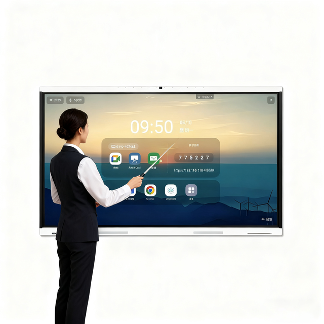 20-point Smart White Board Interactive Touch Board Teaching and Meeting Dual-system All-in-one Interactive Whiteboard