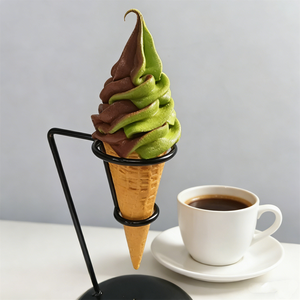 17cm Premium Eco-Friendly Foam Matcha Chocolate Original <b>Waffle</b> <b>Cone</b> Plastic Fake Food Mode Soft Serve Show Dessert Cafe Photo - Product Image 4