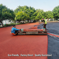 Lapangan Lari Pusat Rekreasi Sbr Granul Karet Resin Pu Tahan Cuaca Dingin 400m untuk Atletik Kampus Filipina