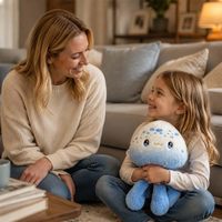 Coussin en peluche méduse de 20 cm, jouet doux en forme de créature marine, coussin interactif pour chiens et chats
