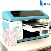 Impresora Plana de Inyección de Tinta UV Lansong Nueva de Alta Calidad, Fácil de Operar, de Alta Precisión 3560, Portátil, Formato Pequeño A3/A4, para Tarjetas de Plástico