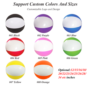Ballon de plage gonflable en PVC de différentes tailles et couleurs, personnalisable en usine, pour cadeau promotionnel - Product Image 2