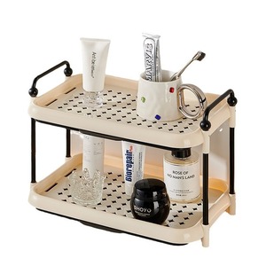 Cup Storage Rack Rectangular Cream Color Water Resistant Desktop <b>Tea</b> Cup Holder <b>Standing</b> Type - Product Image 4