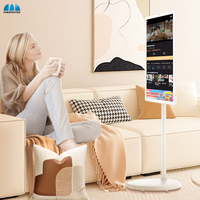 Écran tactile portable 21,5 pouces intérieur/extérieur 4+128 Go, affichage numérique commercial intelligent, support LCD, écran portable, Smart TV